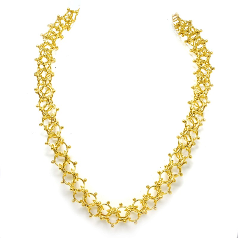 Chaine Maille cyclone or 18 carats